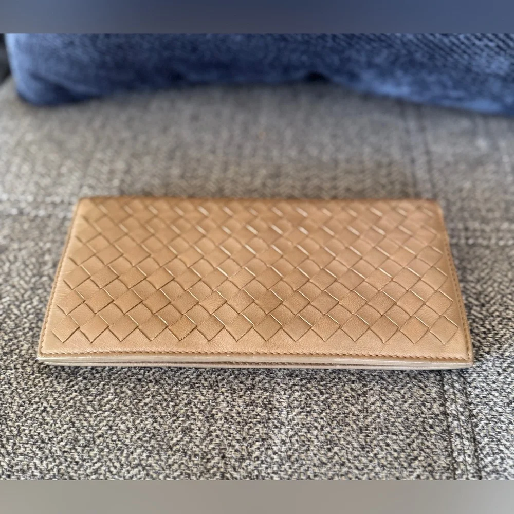 Bottega Veneta Intrecciato Leather Long Flap Wallet